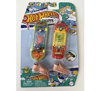 Hot Wheels Skate - Juego de patineta de dedo en miniatura, paquete de 2 con accesorios, juguete coleccionable