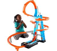 Hot Wheels - Pista y garaje para coches de juguetes, regalo para niños y niñas +5 años (Mattel GWT39), Embalaje sostenible