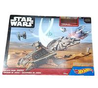 Hot Wheels Star Wars Escape From Jakku Juego Halcón Milenario Motorizado