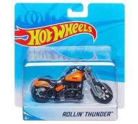 Hot Wheels Street Power - Motocicleta Rollin' Thunder naranja