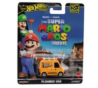 Hot Wheels Super Mario Bros - Modelo de la película DieCast Furgón Plumber Van de - escala 1/64 longitud 5 cm HXF03