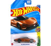 Hot Wheels Super Treasure Hunt McLaren Speedtail, Spectraflame Volcano Orange, 5/5, vehículo de juguete coleccionable