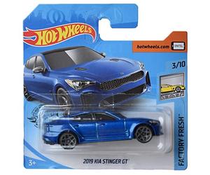Hot Wheels Tarjeta corta Kia Stinger GT 2019, [azul] Factory Fresh 3/10