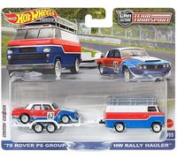 Hot Wheels Team Transport '70 Rover P6 Group 2 y HW Rally Hauler #55 HKF45