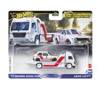 Hot Wheels Team Transport '73 Honda Civic Custom Aero Lift #80, modelo a escala 1:64