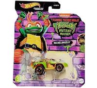 Hot Wheels Teenage Mutant Ninja Turtles Michelangelo escala 1:64 coche de personajes fundido a presión
