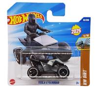 Hot Wheels Tesla Cyberquad HW Dirt 4/10 (82/250) HYW31 Short Card 2025 + Protector Short Card