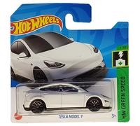 Hot Wheels - Tesla Model Y - HW Green Speed 1/10 - HKG28 - Short Card - Blanco - Mattel 2023