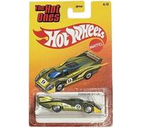 Hot Wheels "The Hot Ones Porsche 917 LH [verde] 4/8, escala 1:64, vehículo de juguete fundido a presión