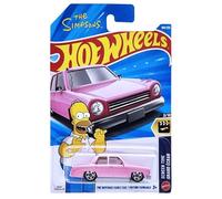 Hot Wheels The Simpsons Family Car [Rosa] Tiempo de pantalla 3/10, 108/250-1:64 Vehículo de juguete fundido a escala