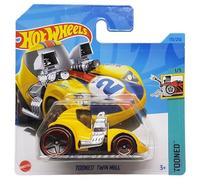 Hot Wheels - Tooned Twin Mill - Tooned 1/5 - HKJ84 - Short Card - Amarillo - Mattel 2023 - 1:64