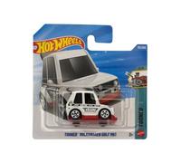 Hot Wheels - Tooned Volkswagen Golf MK1 - Tooned 3/5 - JJK16 - Short Card - Blanco - Mattel 2026 172/250 - Modelo de licencia Volkswagen - Estilo cómico - 1:64