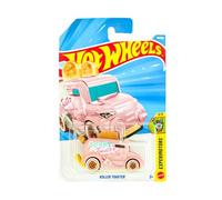Hot Wheels - Tostadora Roller - Tostadora rosa - Tarjeta corta - Fantasía Foodtruck - Experimotors 3/5 - 39/250 - JJK88 - Mattel 2026-1:64 - Coche de fantasía - Rosa