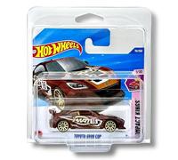 Hot Wheels Toyota GR86 Cup (rojo oscuro, dorado y blanco) 1/10 Compact Kings - 2025-79/250 (tarjeta corta) - incluye una funda protectora KLAS Car Keeper - HYX74