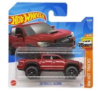 Hot Wheels Toyota Tacoma 2020 HCX56 Hot Trucks 4/10 Short Card Dark Red Pickup Toyota Licencia Mattel 2022 1:64