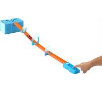 Hot Wheels Track Builder Pack Choque de hielo Pista para coches de juguete, incluye 1 vehículo, +6 años (Mattel HKX40)