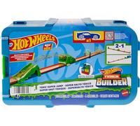 Hot Wheels Track Builder Pack Salto tóxico Pista para Coches de Juguete, Incluye 1 vehículo, 6 años (Mattel HKX47)