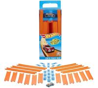 Hot Wheels Track Builder, tramos de Pista con vehículo Incluido, Accesorios para Pistas de Coches de Juguete (Mattel BHT77)