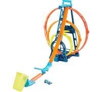 Hot Wheels Track Building Pista Triple Looping, pista de coches de juguete (Mattel GLC96) , color/modelo surtido