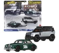 Hot Wheels - Transporte de Equipo de Cultura de Autos Premium - Jaguar MK1 (Land Rover Defender 110 2023) /Toys