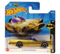 Hot Wheels - TV Series Batmobile - Batman 4/5 - HCW61 - Short Card - DC - Gold - Mattel 2022