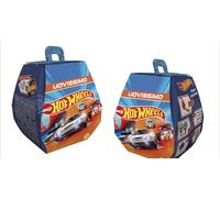 Hot Wheels Uovissimo JTC26 - Juego de Regalo de Pascua con Lanzador y vehículo, Juegos de Carreras y Colores, Mini Baloncesto, Raquetas y Pegatinas, Juguete para niños 3