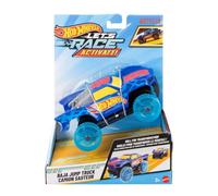 Hot Wheels ¡Vamos a competir activar! Baja Jump Truck - ¡Las ruedas se activan mientras rueda! Coche de juguete a escala 1:32