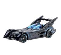 Hot Wheels - Vehículo coleccionable de Batman fundido a presión - HDG89 ~ Coche Batmóvil ~ Negro y Azul ~ 3/5