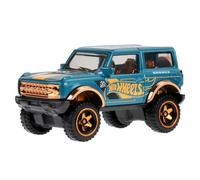 Hot Wheels Vehículo coleccionable fundido a presión - Ford Bronco '21 Sport Utility Car - Verde azulado y dorado - HDH54-3/6