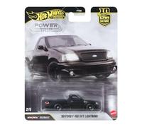 Hot Wheels Vehículo de cultura de coche premium 99 Ford F150 SVT Lightning, colección deportiva de recogida a escala 1:64 para niños a partir de 3 años