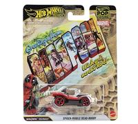 Hot Wheels Vehículo fundido a presión premium de Marvel Spider-Mobile Dead-Buggy