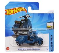Hot Wheels - Vespa 90 SS Super Sprint [1966] - Factory Fresh 6/10 - HTD23 - Short Card - Moto - Azul oscuro - Mattel 2024 - 1:64