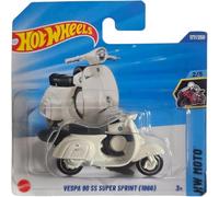 Hot Wheels - Vespa 90 Super Sport Super Sprint (1966) - HW Moto 2/5 - JBB07 - Short Card - Motocicleta - Blanco - Mattel 2025 - 1:64