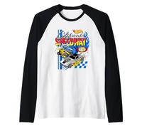 Hot Wheels Vintage California Speedway de los 90 Camiseta Manga Raglan