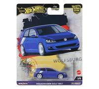 Hot Wheels Coche de juguete Volkswagen Golf MK7 – Car Culture Circuit Legends escala 1:64 HRV79