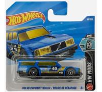 Hot Wheels - Volvo 240 Drift Wagon - JJJ36 - HW Mods 2/5 - Short Card - Azul - Modelo oficial de Volvo - Mattel 2026 (69/250) - 1:64