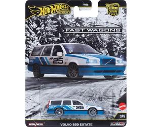 Hot Wheels Volvo 850 Estate, Coche de Juguete Coleccionable de, Escala 1:64, Neumáticos Reales