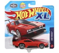 Hot Wheels XL Count Muscula [Rojo] 12/24 Nuevo para 2026! Vehículo de juguete fundido a escala 1:43