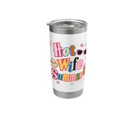 Hot Wife Summer Newlywed Bride Beach Honeymoon Trip Vaso térmico de acero inoxidable de doble pared