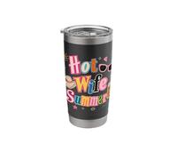 Hot Wife Summer Newlywed Bride Beach Honeymoon Trip Vaso térmico de acero inoxidable de doble pared