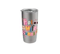Hot Wife Summer Newlywed Bride Beach Honeymoon Trip Vaso térmico de acero inoxidable de doble pared
