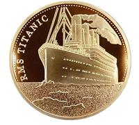 Hotaden 1pc titánica de la Nave Moneda Conmemorativa Titanic Incidente Recoger BTC Bitcoin Artes Regalos de la decoración del hogar