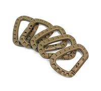 Hotaden 5pcs plástico grillete mosquetón Mochila Hebilla de la Cerradura Llavero Mochila Ligera de Resorte de Ajuste del Engranaje Clip Forma D Llavero