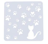 Hotaden Plantilla del Gato Huella de estratificación de la Plantilla para Las Paredes del álbum álbum de Recortes Decorativos en Relieve de Bricolaje de Papel Craft Tarjetas de la Plantilla