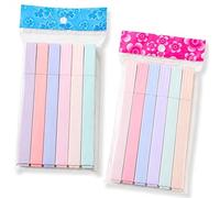 Hotainoys 12 resaltadores estéticos lindos, coloridos resaltadores en colores pastel, marcadores de punta suave para diario, resaltar, subrayar, secado rápido, suministros de regreso a la escuela
