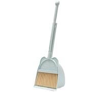 Hotainoys Juego de Escoba y recogedor para niños Lindo y Mini Juego de Escoba recogedor para niños Kit de Limpieza Educativo de ABS para pequeños para el hogar, jardín de Infantes, Azul para