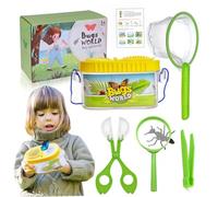 Hotainoys Kit de atrapasueños para niños, 6 Piezas/Juego, Kit de Captura de Mariposas, hábitat de casa con Lupa, Pinzas, Cater, Red y guía para exploración científica, Estilo 1 Jaula