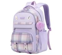 Hotainoys Mochila para niñas Mochila Kawaii con múltiples bolsillos y correas anchas para los hombros escolar resistente al agua y resistente al desgarro para primaria, primaria, secundaria, de 6 a 1