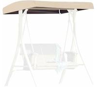 HOTAPEPU Toldo de repuesto para columpio de 3 plazas, cubierta superior para columpio de patio con 4 bolsillos reforzados en las esquinas para porche, patio, jardín, asiento de piscina
