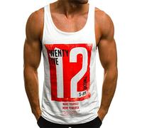 HOTCAT Canotte Uomo Canotterie Sportivo Palestra Muscolo Gilet Lettera Stampata Veste Casual Tank Top Senza Manica Estate T-Shirt
